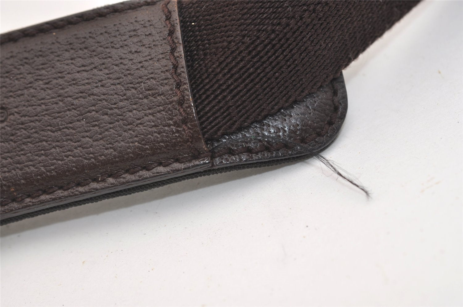 Authentic GUCCI Shoulder Cross Body Bag GG Canvas Leather 122793 Brown 4954J