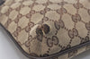 Authentic GUCCI Shoulder Cross Body Bag GG Canvas Leather 122793 Brown 4954J
