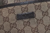 Authentic GUCCI Shoulder Cross Body Bag GG Canvas Leather 122793 Brown 4954J