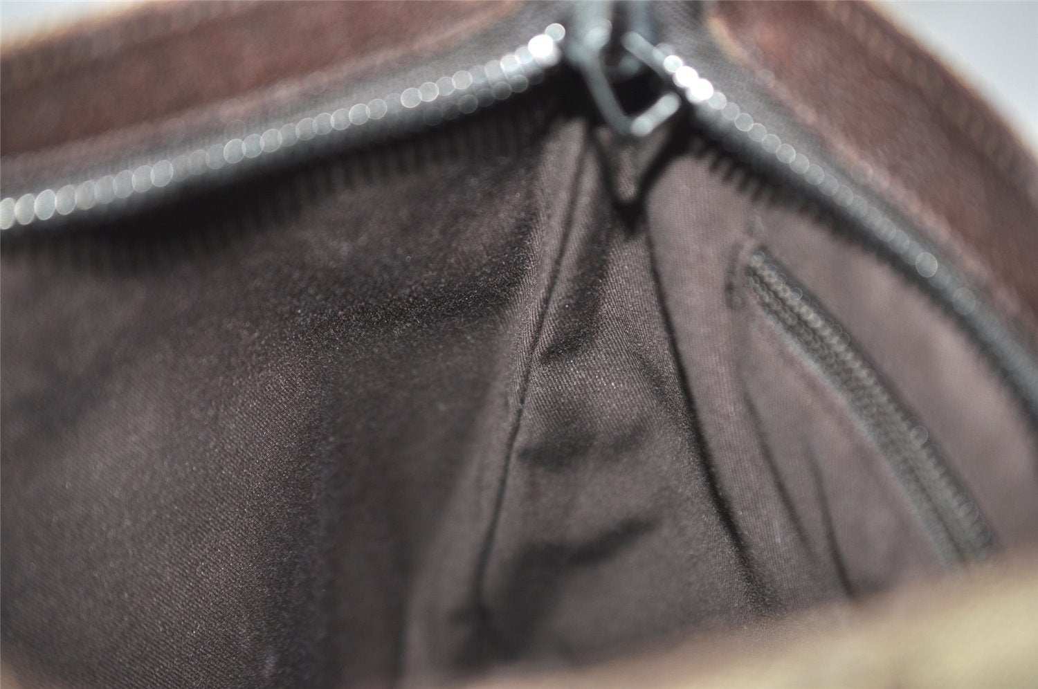 Authentic GUCCI Shoulder Cross Body Bag GG Canvas Leather 122793 Brown 4954J