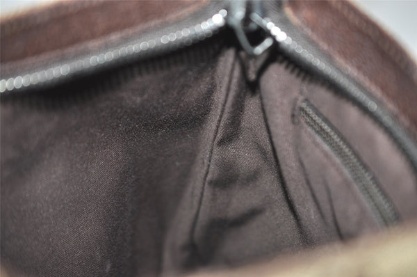 Authentic GUCCI Shoulder Cross Body Bag GG Canvas Leather 122793 Brown 4954J