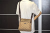 Authentic GUCCI Shoulder Cross Body Bag GG Canvas Leather 122793 Brown 4954J