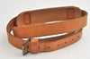 Authentic Louis Vuitton Leather Shoulder Strap Beige 40.7-47.6" LV 4955K