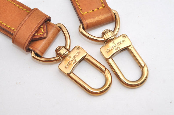 Authentic Louis Vuitton Leather Shoulder Strap Beige 40.7-47.6" LV 4955K