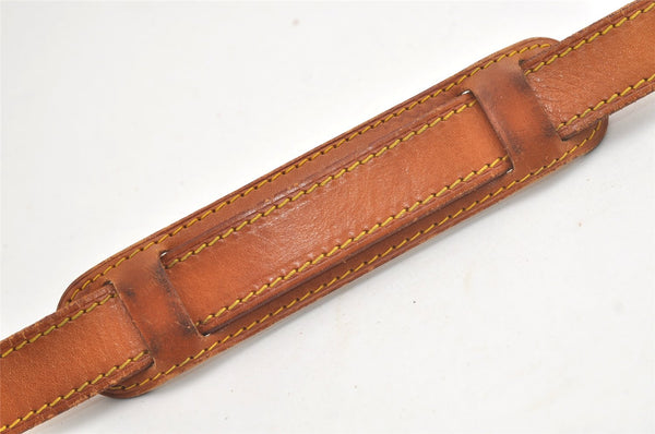 Authentic Louis Vuitton Leather Shoulder Strap Beige 40.7-47.6" LV 4955K