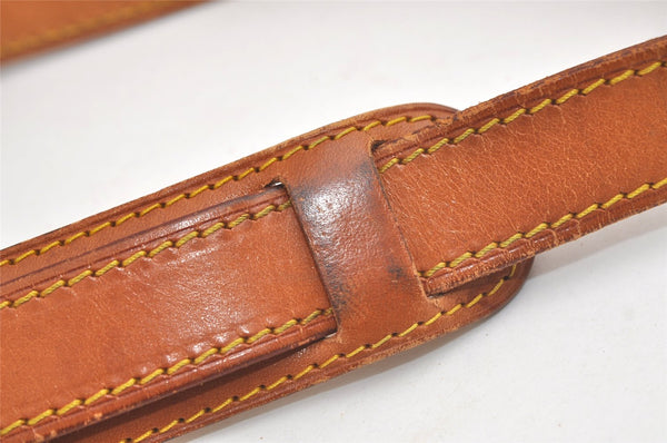 Authentic Louis Vuitton Leather Shoulder Strap Beige 40.7-47.6" LV 4955K