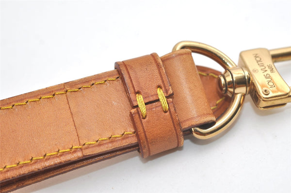 Authentic Louis Vuitton Leather Shoulder Strap Beige 40.7-47.6" LV 4955K