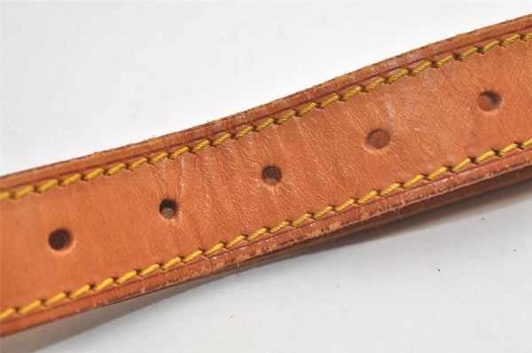 Authentic Louis Vuitton Leather Shoulder Strap Beige 40.7-47.6" LV 4955K
