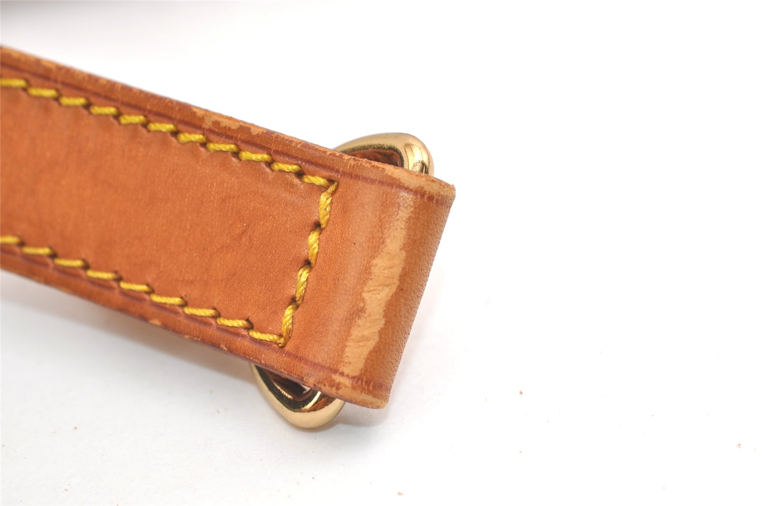 Authentic Louis Vuitton Leather Shoulder Strap Beige 40.7-47.6