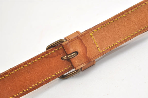 Authentic Louis Vuitton Leather Shoulder Strap Beige 40.7-47.6" LV 4955K