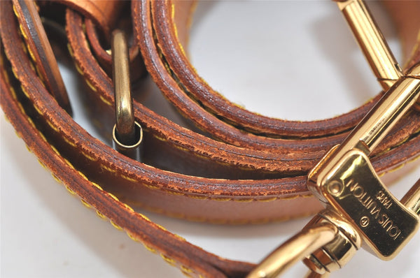 Authentic Louis Vuitton Leather Shoulder Strap Beige 40.7-47.6" LV 4955K