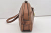 Authentic GUCCI Web Sherry Line Shoulder Crossbody Bag Purse Leather Brown 4957J