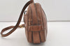 Authentic GUCCI Web Sherry Line Shoulder Crossbody Bag Purse Leather Brown 4957J