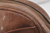 Authentic GUCCI Web Sherry Line Shoulder Crossbody Bag Purse Leather Brown 4957J