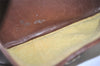 Authentic GUCCI Web Sherry Line Shoulder Crossbody Bag Purse Leather Brown 4957J