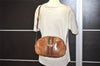 Authentic GUCCI Web Sherry Line Shoulder Crossbody Bag Purse Leather Brown 4957J