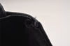 Authentic YVES SAINT LAURENT Vintage Tote Hand Bag Leather Black 4960J