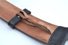 Authentic GUCCI Guccissima Interlocking Belt GG Leather 31.5" 411924 Black 4961H