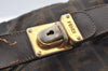 Authentic FENDI Vintage Zucca Hand Bag Purse Canvas Leather Brown 4961J