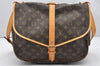 Authentic Louis Vuitton Monogram Saumur 35 Shoulder Cross Bag M42254 LV 4963K
