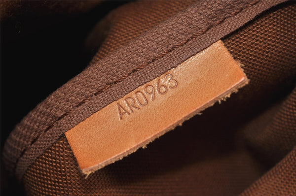 Authentic Louis Vuitton Monogram Saumur 35 Shoulder Cross Bag M42254 LV 4963K