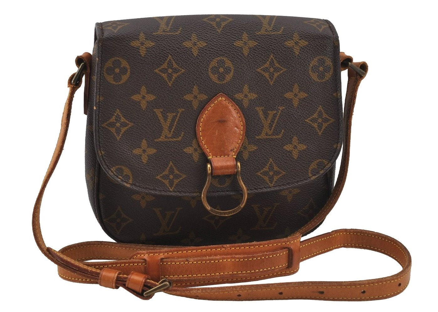 Authentic Louis Vuitton Monogram Saint Cloud MM M51243 Shoulder Cross Bag 4965J