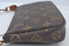 Authentic Louis Vuitton Monogram Pochette Accessoires Pouch M51980 Junk 4965K
