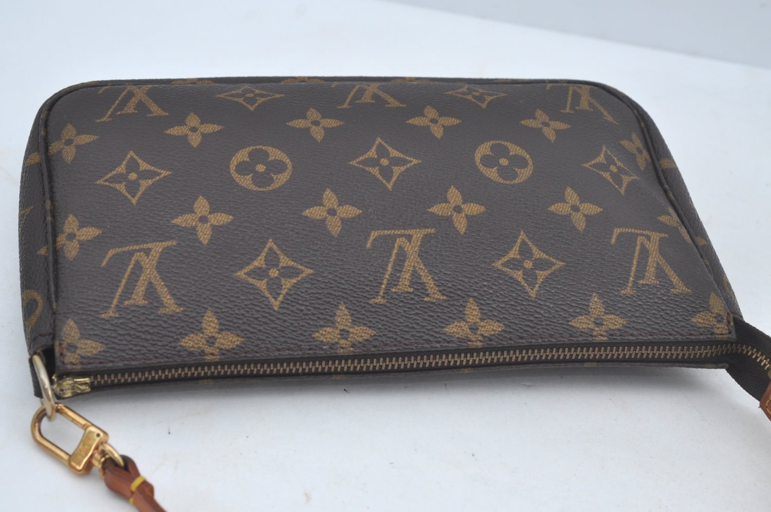 Authentic Louis Vuitton Monogram Pochette Accessoires Pouch M51980 Junk 4965K