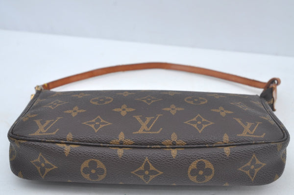 Authentic Louis Vuitton Monogram Pochette Accessoires Pouch M51980 Junk 4965K
