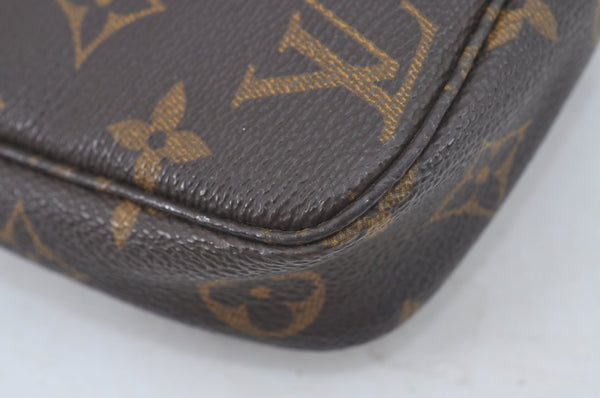 Authentic Louis Vuitton Monogram Pochette Accessoires Pouch M51980 Junk 4965K
