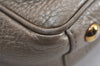 Authentic GUCCI Double G Vintage Hand Bag Purse Leather 282481 Beige 4966J