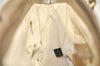 Authentic GUCCI Double G Vintage Hand Bag Purse Leather 282481 Beige 4966J