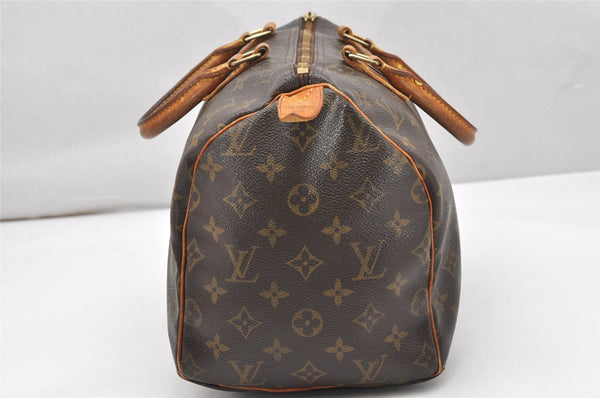 Authentic Louis Vuitton Monogram Speedy 30 Hand Boston Bag M41526 LV Junk 4966K