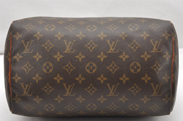 Authentic Louis Vuitton Monogram Speedy 30 Hand Boston Bag M41526 LV Junk 4966K