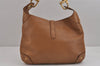 Authentic GUCCI Jackie Vintage Shoulder Hand Bag Leather 120888 Brown 4968J