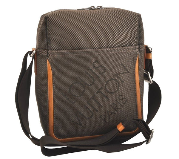 Authentic Louis Vuitton Damier Geant Citadin MM Shoulder Bag M93040 Brown 4969J