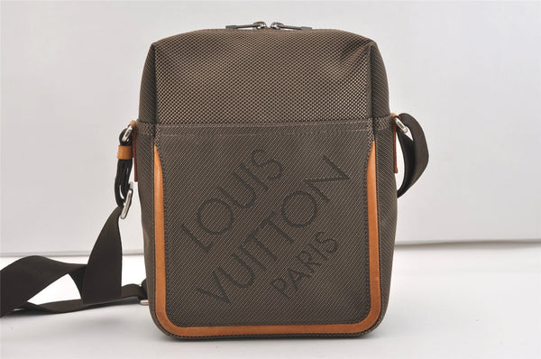 Authentic Louis Vuitton Damier Geant Citadin MM Shoulder Bag M93040 Brown 4969J