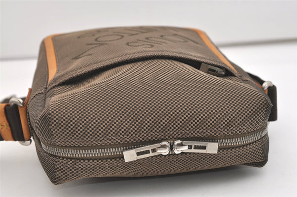 Authentic Louis Vuitton Damier Geant Citadin MM Shoulder Bag M93040 Brown 4969J