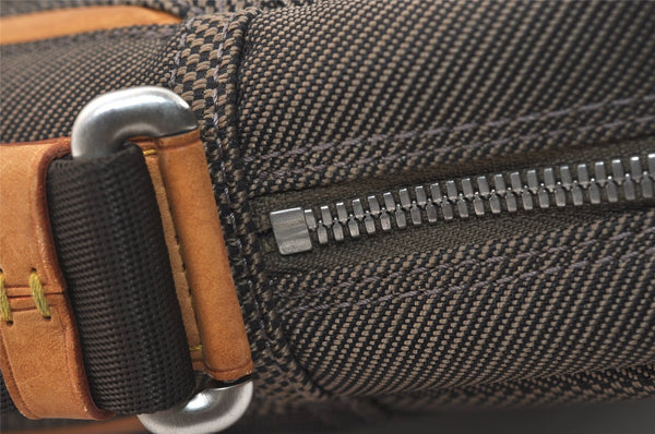 Authentic Louis Vuitton Damier Geant Citadin MM Shoulder Bag M93040 Brown 4969J