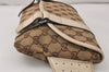 Authentic GUCCI Vintage Waist Body Bag Purse Canvas Leather 145851 Brown 4969K