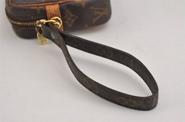 Authentic Louis Vuitton Monogram Marly Dragonne PM M51827 Clutch Hand Bag 4970J