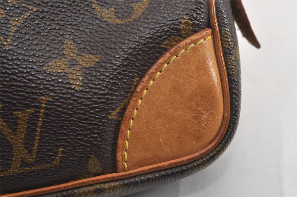 Authentic Louis Vuitton Monogram Marly Dragonne PM M51827 Clutch Hand Bag 4970J