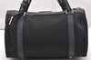 Authentic Christian Dior Trotter Street Chic Hand Bag Canvas Leather Black 4970K