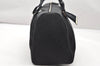 Authentic Christian Dior Trotter Street Chic Hand Bag Canvas Leather Black 4970K