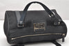 Authentic Christian Dior Trotter Street Chic Hand Bag Canvas Leather Black 4970K