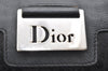 Authentic Christian Dior Trotter Street Chic Hand Bag Canvas Leather Black 4970K