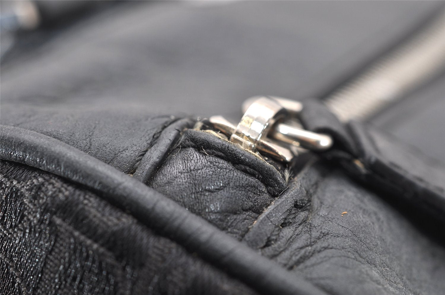 Authentic Christian Dior Trotter Street Chic Hand Bag Canvas Leather Black 4970K
