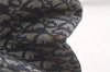 Authentic Christian Dior Trotter Vintage Hand Bag Denim Leather Blue 4971K