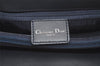 Authentic Christian Dior Trotter Vintage Hand Bag Denim Leather Blue 4971K