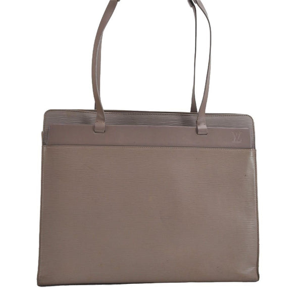 Authentic Louis Vuitton Epi Croisette GM Shoulder Hand Bag Gray M5250B LV 4972J